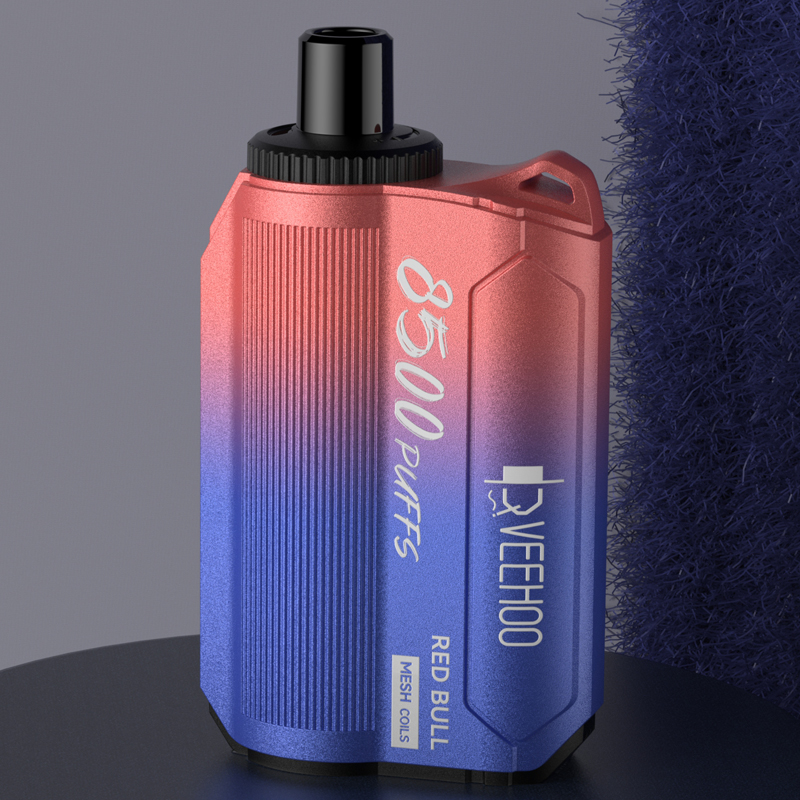 A17 Airflow adjustable design, two-color gradient,8500 Puffs in veehoo vape